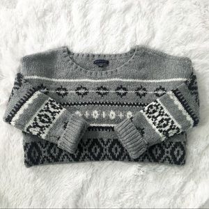 American Eagle cozy Fair Isle thick knit sweater